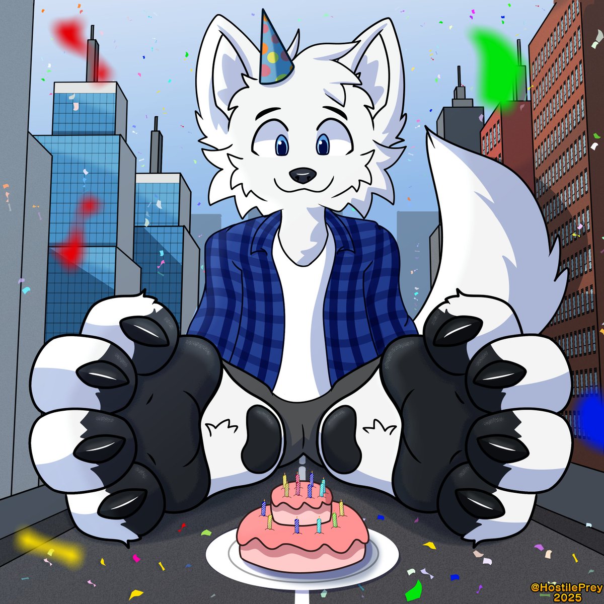 Birthday Boy!
A commission for @/LupusKintsugi  I made a few months ago!