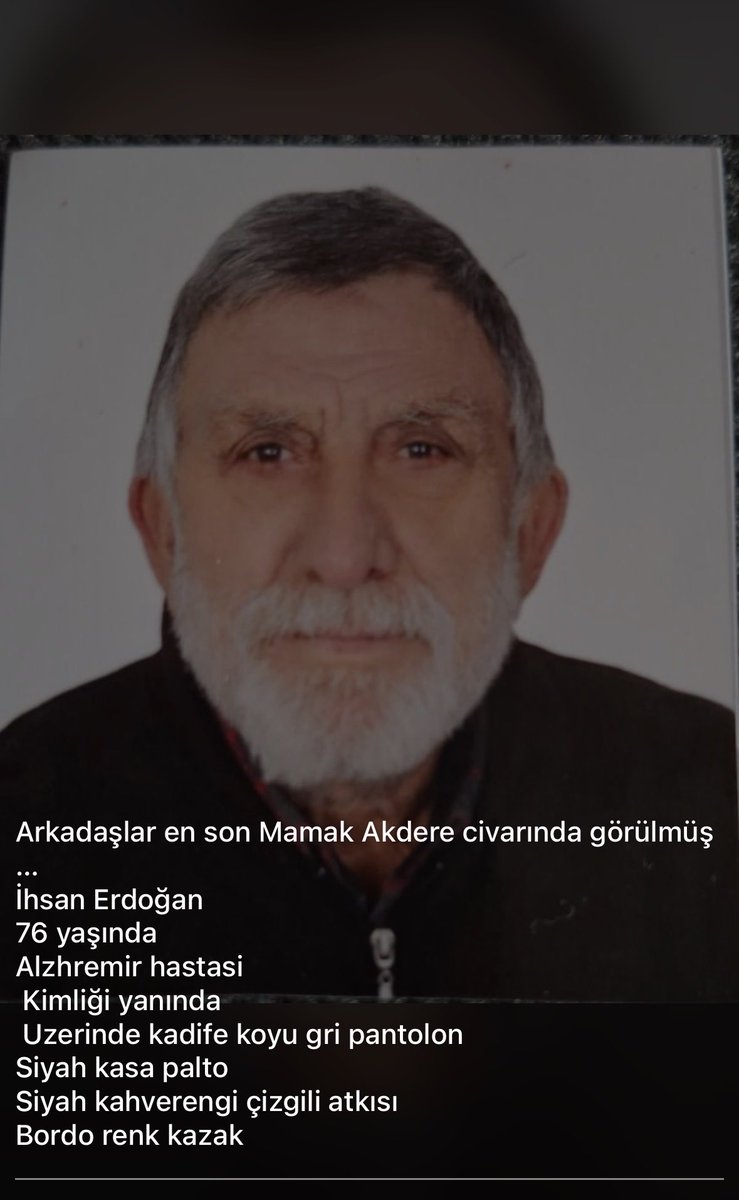 Acil kayıp aranıyor görenler duyanlar lütfen iletişime geçsin! #kayıp #kayıparanıyor #gündem #mamak
