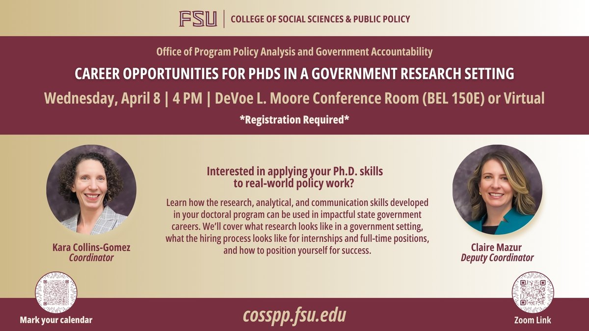 FSU College of Social Sciences and Public Policy tweet media
