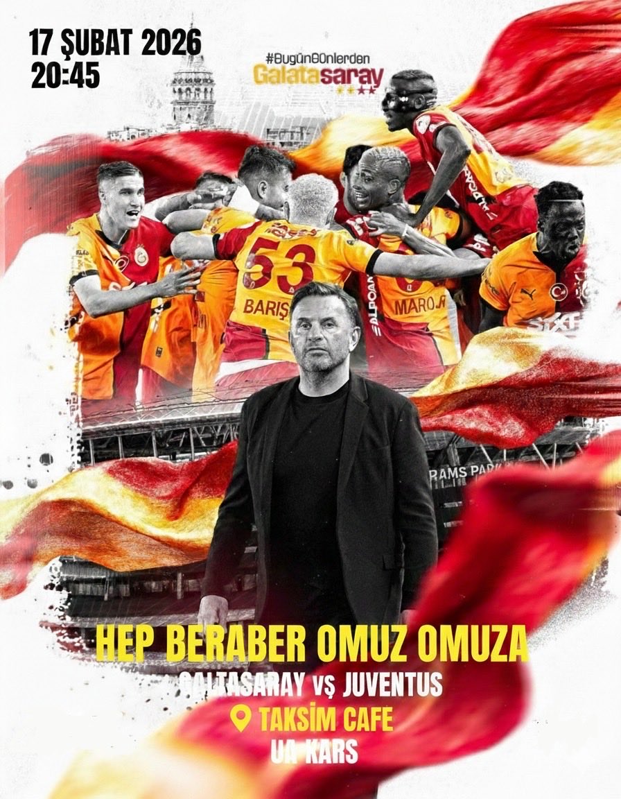 KENETLEN BAŞKA GALATASARAY YOK ❗️

GALATASARAY’ımızın Juventus ile oynayacağı maçını hep birlikte izliyoruz.
#uAYurtiçi 
#ultrAslanKars