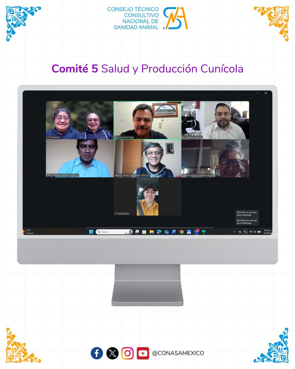 Primer sesión ordinaria del Comité 5. 🐰✨ #ComitésCONASA