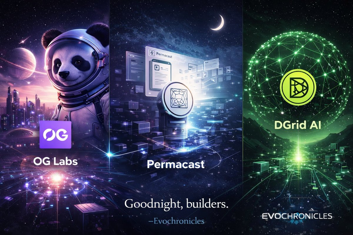 Good night to the builders still thinking in silence,
to the curious minds tracing patterns after the charts go quiet.

Tonight, my thoughts linger on OG Labs, a reminder that the future of AI won’t be won by loud applications alone, but by the quiet strength of its foundations.