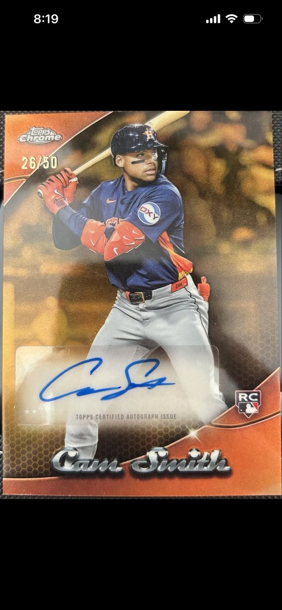 SmittyCardCo's tweet image. Who won this trade?
Cam smith auto /50 
Or
Elian and jung auto /50