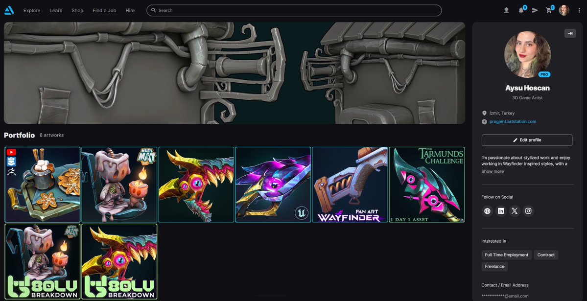 progjent's tweet image. Well, this is my portfolio at the moment!✨

#3dart #stylized #3d #gameart #b3d