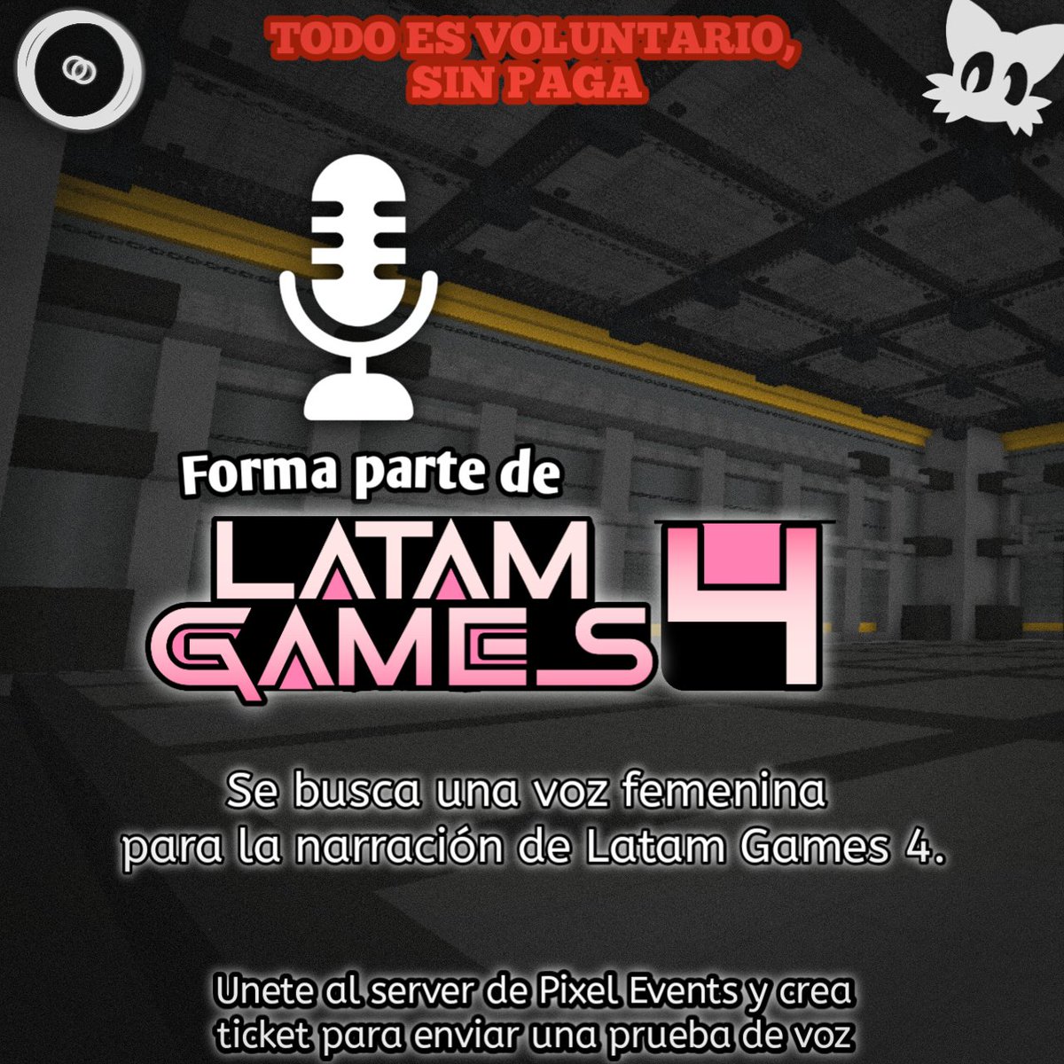 Se agradece compartir, dar like y comentar para mayor visibilidad.

Recuerda unirte al server de Discord de nuestros amigos de <a href="/PixelEventsMC/">Pixel Events</a> si quieres formar parte de esto, el link del server de Discord está en su perfil.