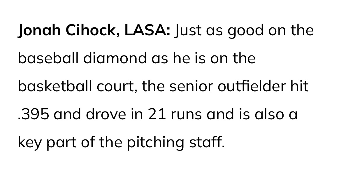 LASA Baseball tweet media