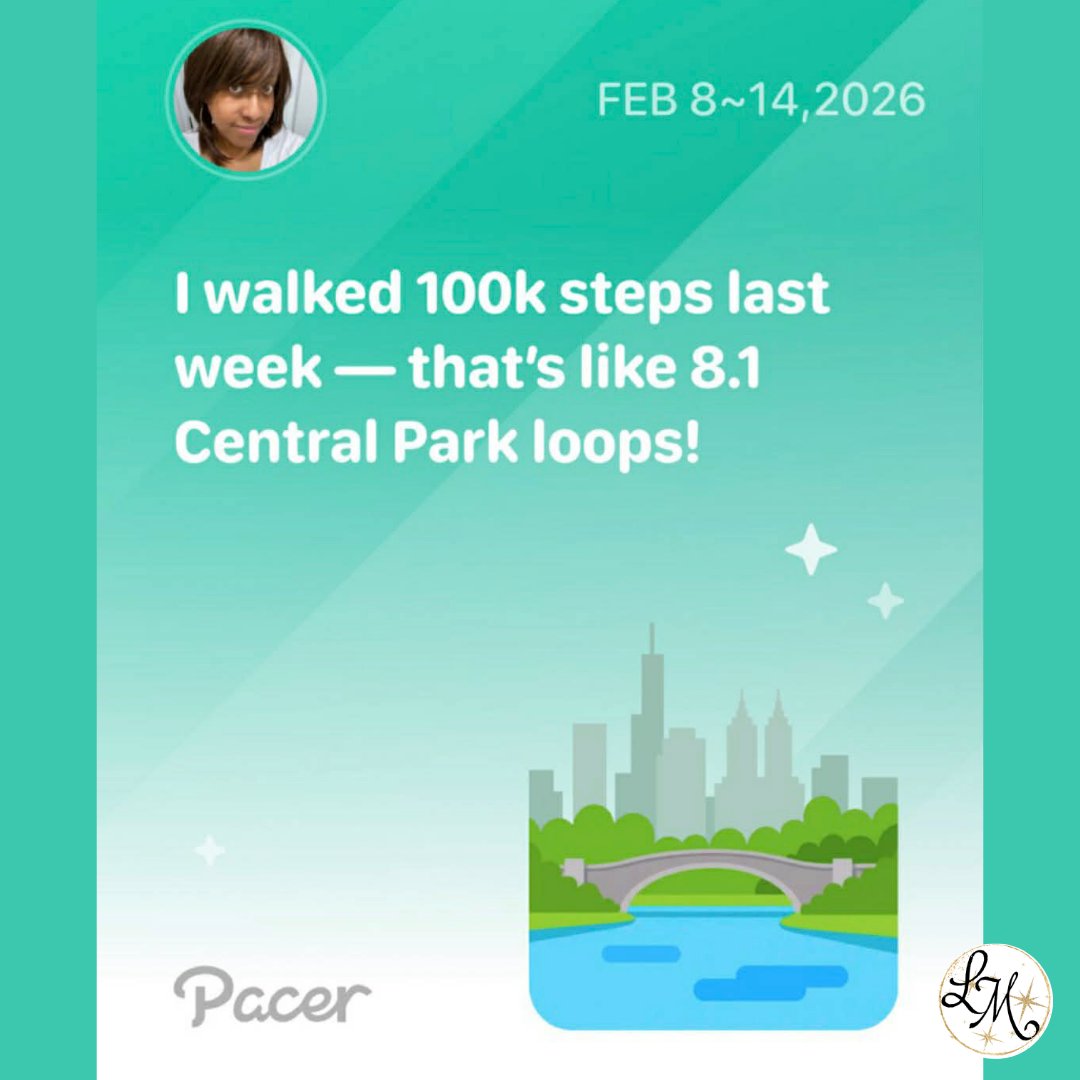 LavandaMichelle's tweet image. 100K steps crushed last week! 👟✨ That’s 8.1 Central Park loops! 🏙️🌳

I’m officially locked in for 2026 and prioritizing my health over burnout. 🔒💪 The momentum is real! 🏆🙌

#Fitness #100kSteps #LavandaMichelle #LockIn
