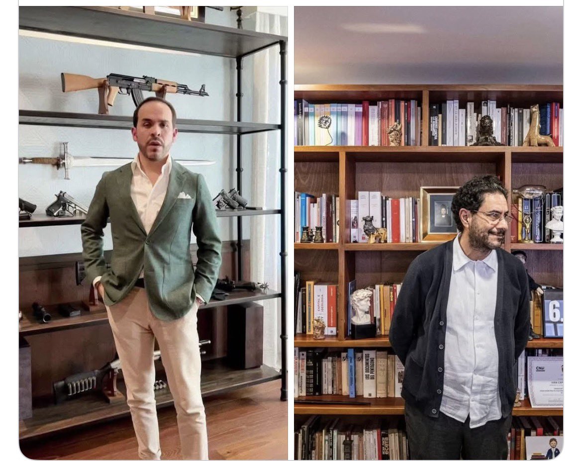Las armas Vs los libros. Una imagen vale más que mil palabras.
¿Por cuál prefieren votar?