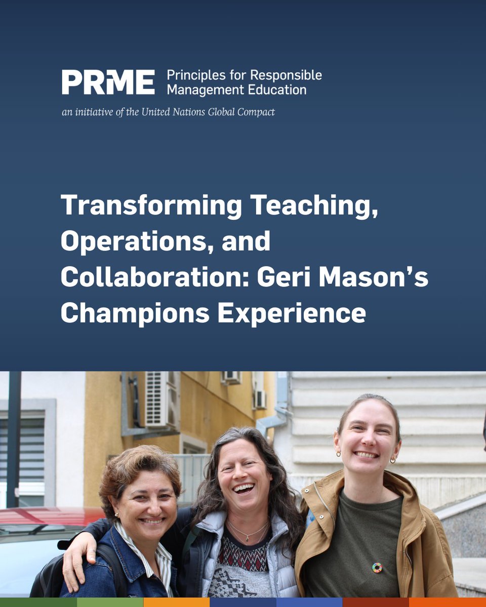 CFB_SPU's tweet photo. How is business education evolving?

Professor Geri Mason shares how SPU is transforming teaching and collaboration through global partnerships like PRME—preparing leaders for a responsible and sustainable future.

Read more: https://t.co/Zg1YSwk2Fd https://t.co/wQPOFDeZUC