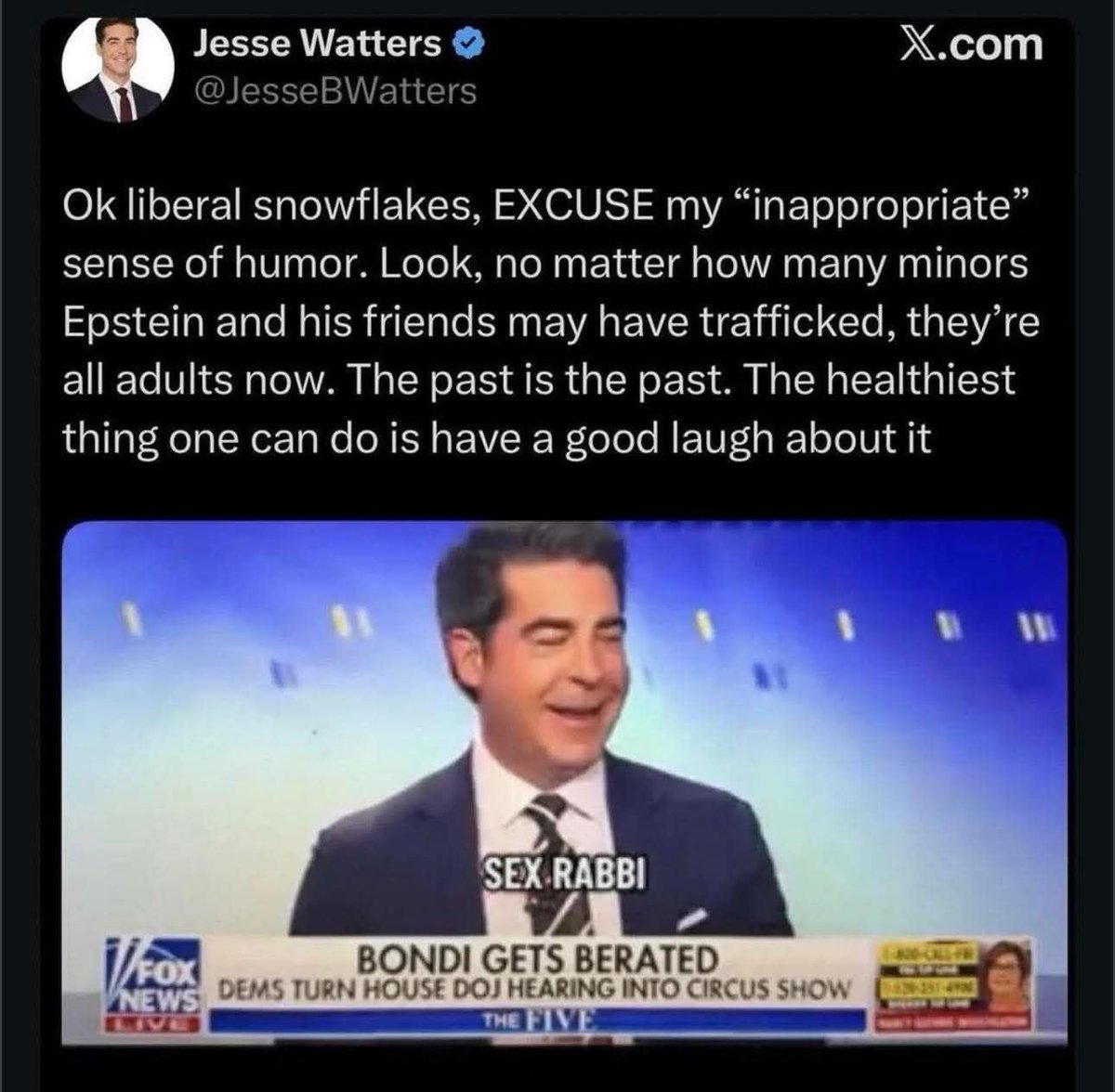 If you know, people who are still watching this trash, hateful garbage shove this in their face!