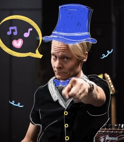 ShowMeTheLoop's tweet photo. I'm not 100% done yet, but what do you think?? I wanted to mix my favorite band with elegancy of the late 19th century. ✨♥️🎸
(I drew it with my finger on the phone screen, don't be too hard on me 🙏)
#Poetsofthefall https://t.co/OoagoisFn0