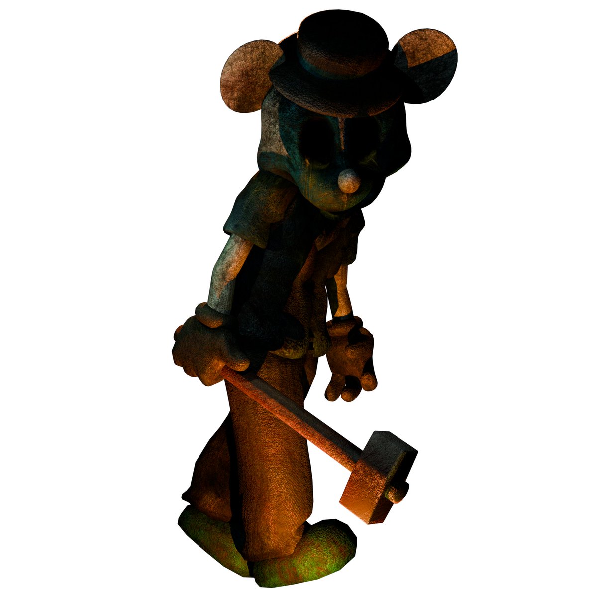 InkwellTerror's tweet image. "I wanna see your head come off" 
We present our first killer: 

The Inverted 

Design by: @InkRubberhose &amp;amp; @jdrivejayden 
Model by: @9H1gh57639 

We'll reveal more killers as we progress through development, stay tuned for more !!