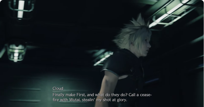 In Crisis Core Zack is promoted to 1st class for seizing Fort Tamblin thus ending the Shinra/Wutai war.

In Rebirth he laments never getting the chance to partake in the war. Also the war never ended. It was just put on hold.

Crisis Core is literally not canon to FF7R's story.