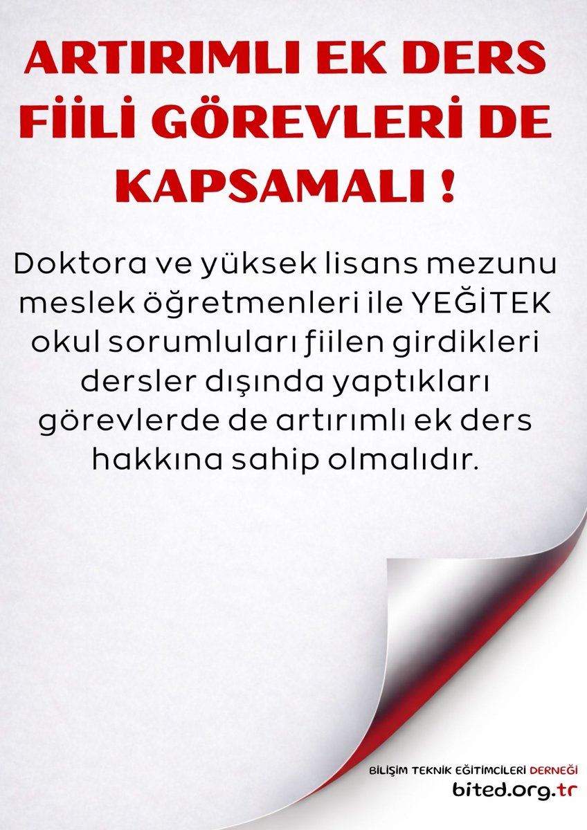 #doktora #yukseklisans #artırımlıekders #meslekiveteknikegitim
#yegitek #bilisimteknolojileri