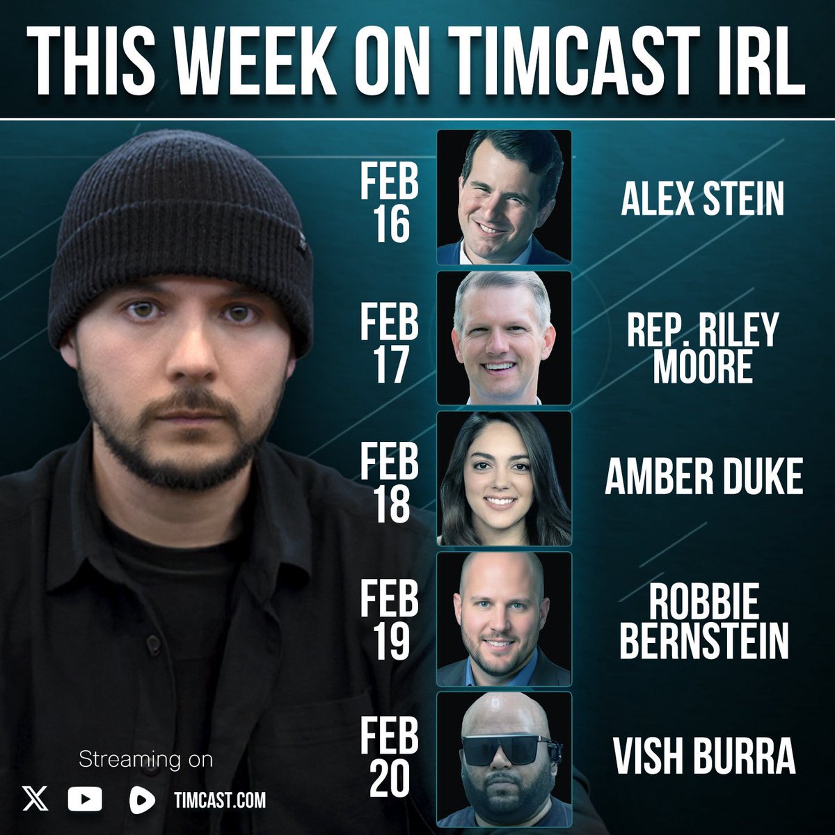 Timcast House THIS WEEK ON TIMCAST IRL @alexstein99 @RileyMooreWV @ambermarieduke ...