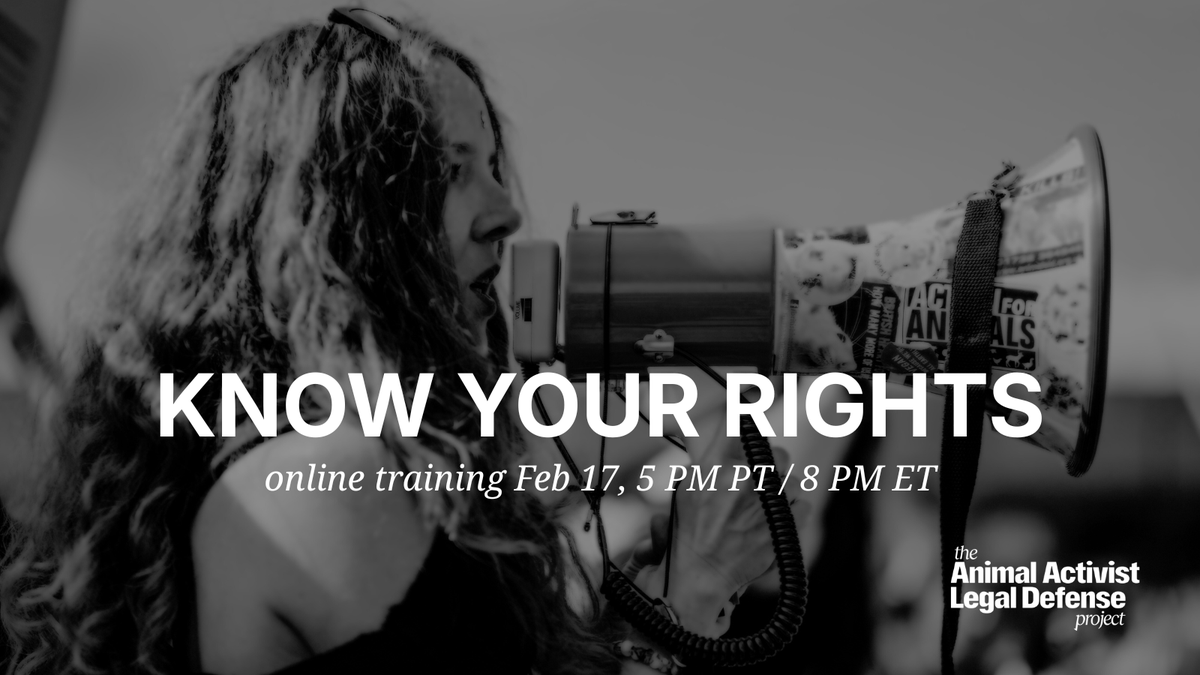 Animal Activist Legal Defense Project tweet media