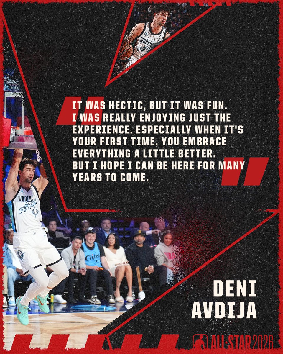 Deni Avdija on his first All-Star weekend! 💪💫