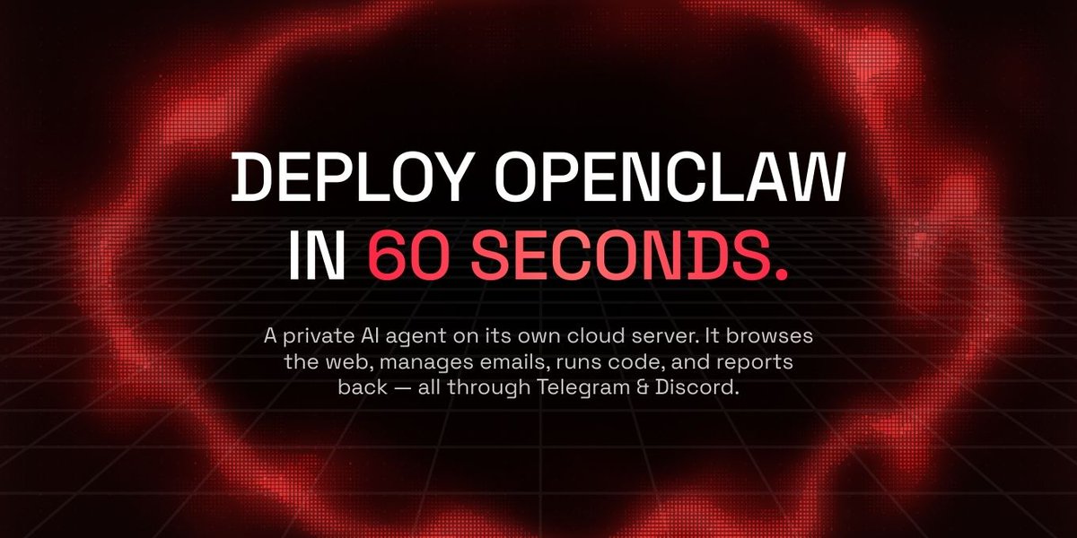 EZClaws's tweet photo. https://t.co/vmuhN68moU - launch OpenClaw in 60 seconds for free