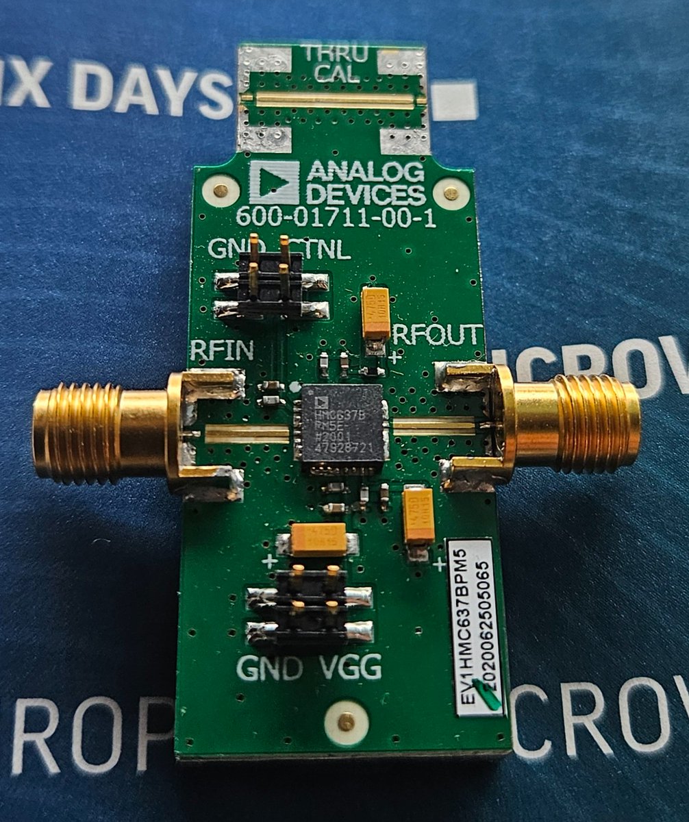 Aaronia_AG's tweet image. Nice Amplifier offering 1W up to 8GHz.
Might be a nice pick to boost our ECO Tx.
#Aaronia #ADI #Microwave #SDR