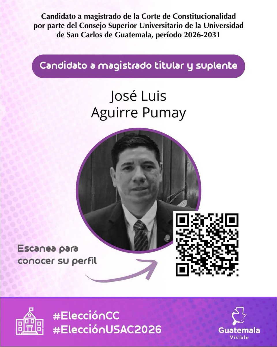 #RenovaciónCC
El CSU de la USAC designa a Julia Rivera y a José Aguirre como magistrados titular y suplente para la nueva <a href="/CC_Guatemala/">CC Guatemala</a>. Rivera obtuvo 23 votos a favor y Aguirre 24.