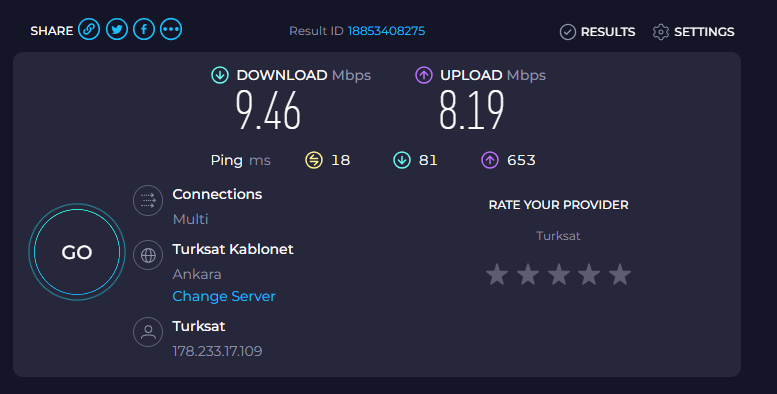 25 mgbit hızla 100 mgbit hız arasında fark olur herhalde diye düşünmeyin 25 varsa 10 mgbit falan alın sıfır download sıfır upload  rezilsin #kablonet