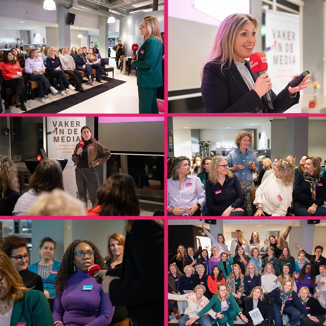 entrefemmes's tweet photo. Op dinsdag 10 februari gaf Janneke van Heugten, directeur van VIDM (Vaker in de Media), een presentatie. We waren voor deze Entre Femmes bijeenkomst te gast bij RTV-Utrecht, waar ons lid Kim Voordes haar kantoor heeft.  Bekijk/lees het complete verslag: https://t.co/D90u3vTgsG https://t.co/N9GMn40RSk