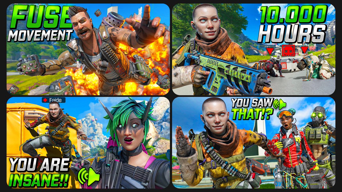 Recent Apex Legends thumbnails made for @ FaidesTwitch