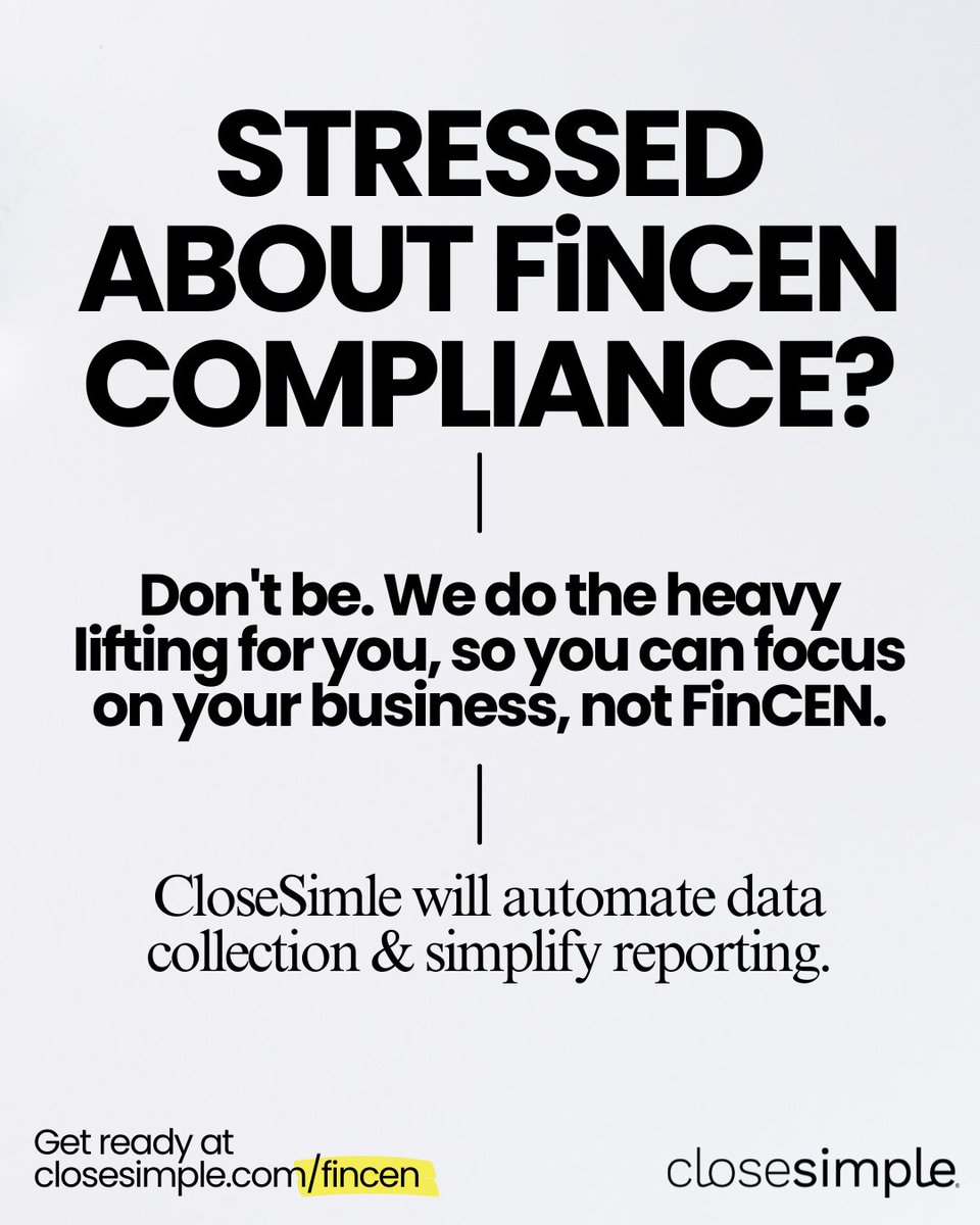 ⏱️ The clock is ticking. 13 days until FinCEN. Do you feel ready?
March 1st is coming. Ensure you're prepared at hubs.li/Q043g7KD0