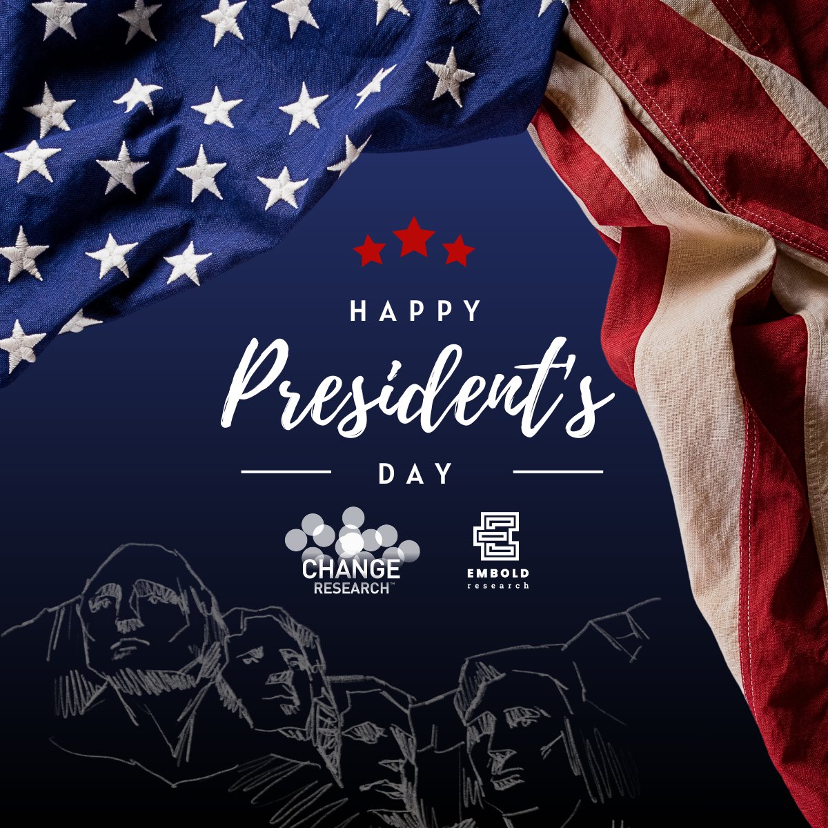 EmboldResearch's tweet photo. Presidents Day reminds us why this work matters.

Every poll we run, every survey we field, every data point we analyze is ultimately about understanding the relationship between Americans and the people who represent them.

Happy Presidents Day from our team to yours. https://t.co/o9aoWFE1fI