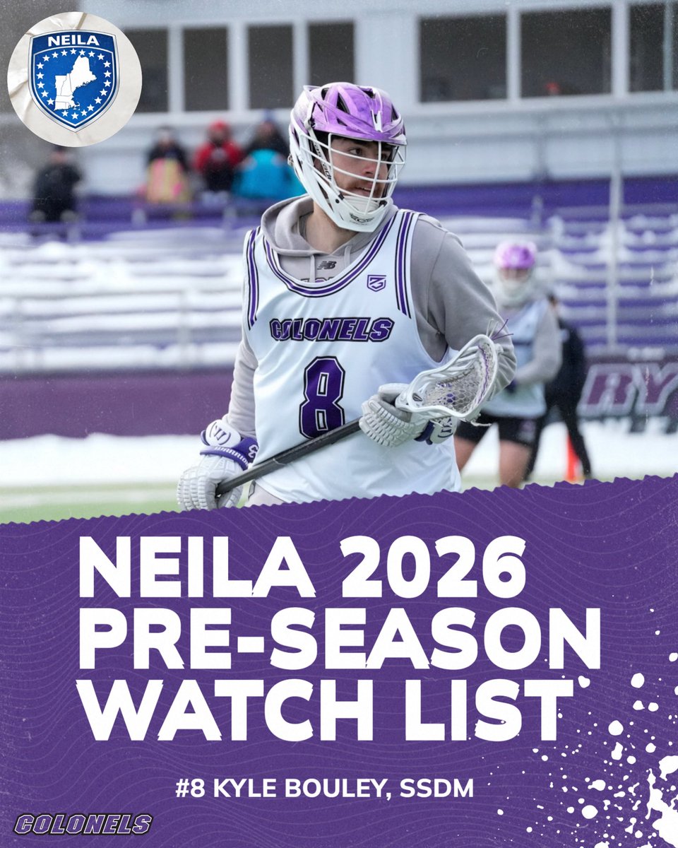 Congrats to SR captain, Kyle Bouley for being named to the NEILA pre-season watch list! #currymlax #bethebest #neila