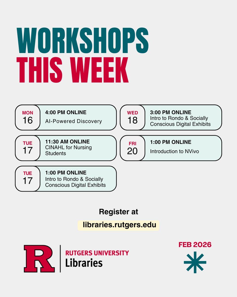 Rutgers University Libraries tweet media