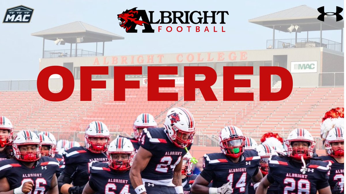 Blessed to receive a offer from Albright college <a href="/_CoachP1/">Coach Tyshaun Pollard</a> <a href="/CoachWeaverAC/">Coach Weaver-Albright College HFC</a> <a href="/Albright_FBall/">Albright Football</a>