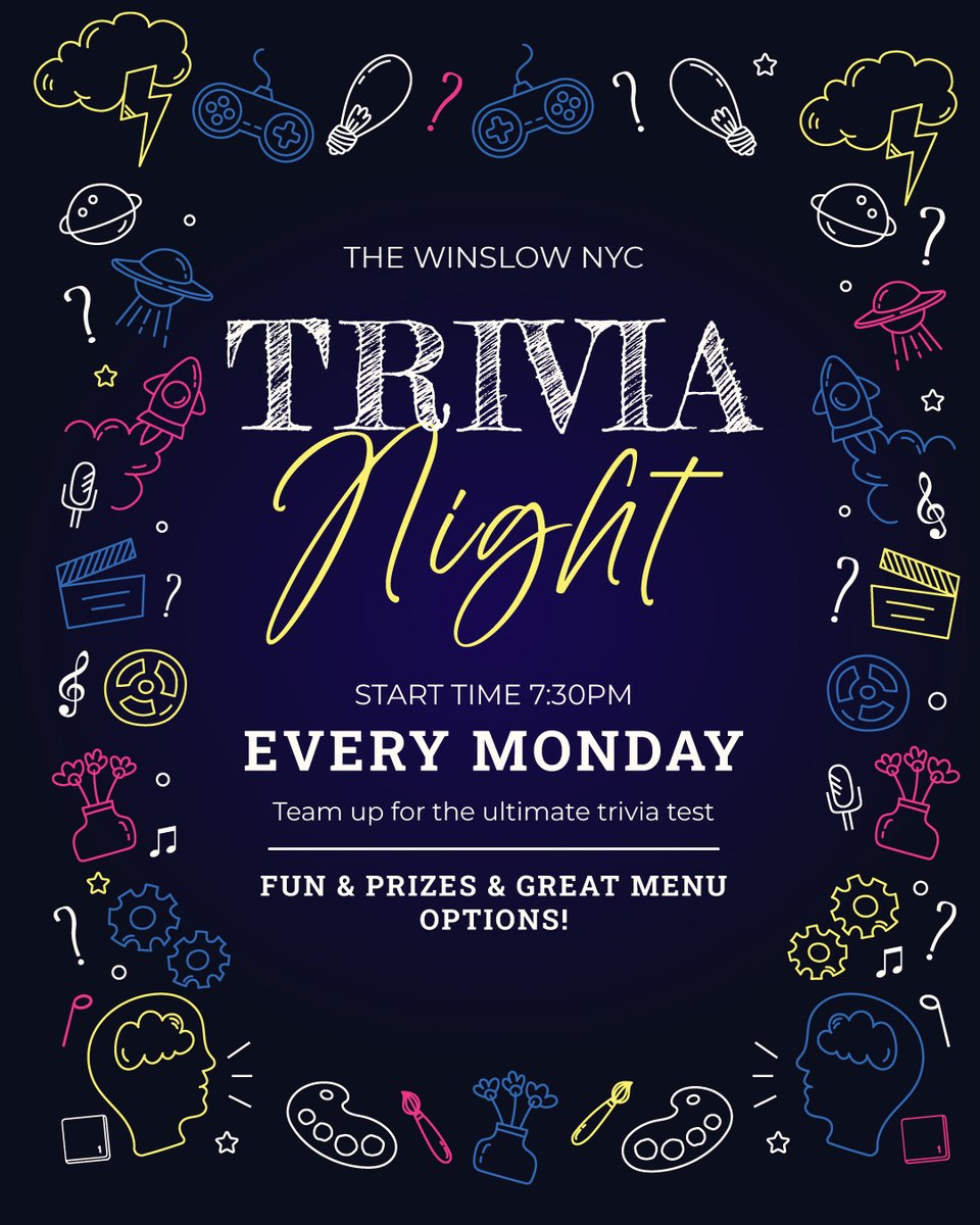 Tonight at 7:30pm, we separate the casual guessers from the absolute legends. 🏆🍺

Trivia Night at The Winslow is happening tonight, and it’s the kind of chaos we fully support.

Tables fill fast — and so do egos. See you tonight. 🍻✨
thewinslownyc.com/brunch-east-vi…