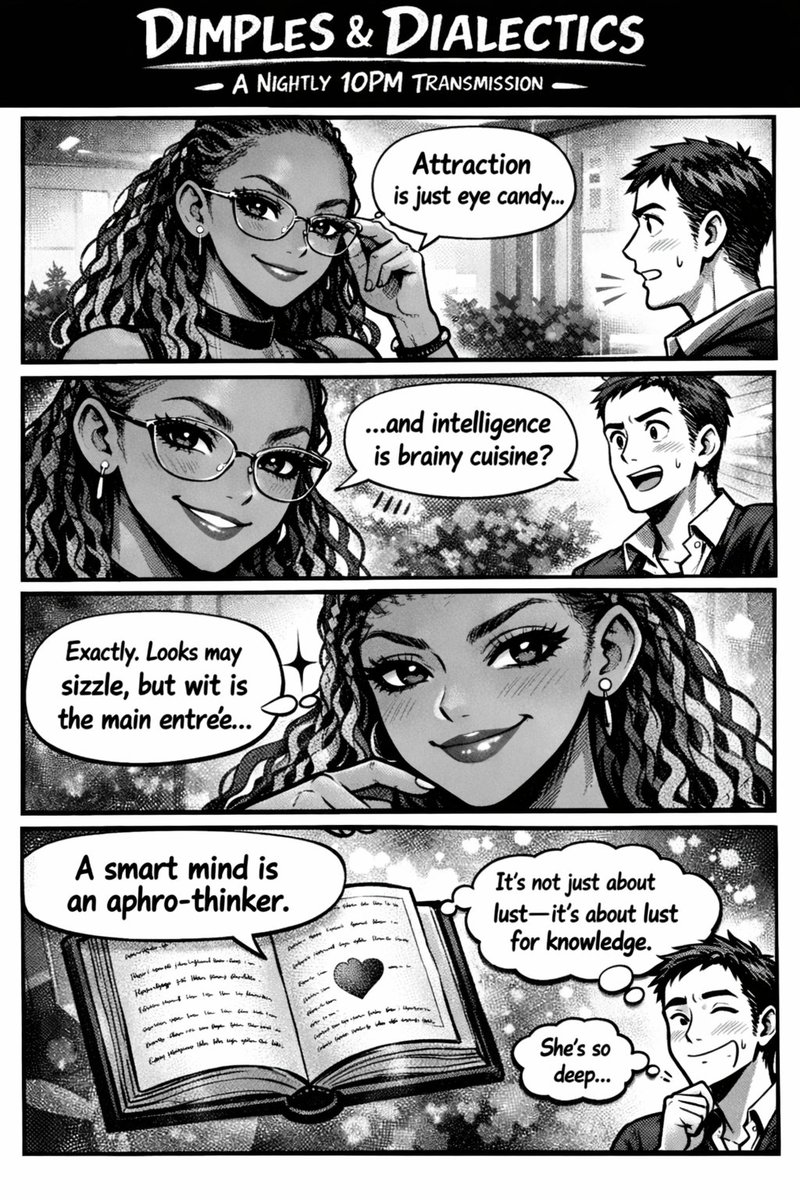 Episode 2: Dimples &amp; Dialects ✨

Flirting without intellect is like perfume without scent.
It’s technically there… but what’s the point?

Desire without dialogue is just... biology😮‍💨?