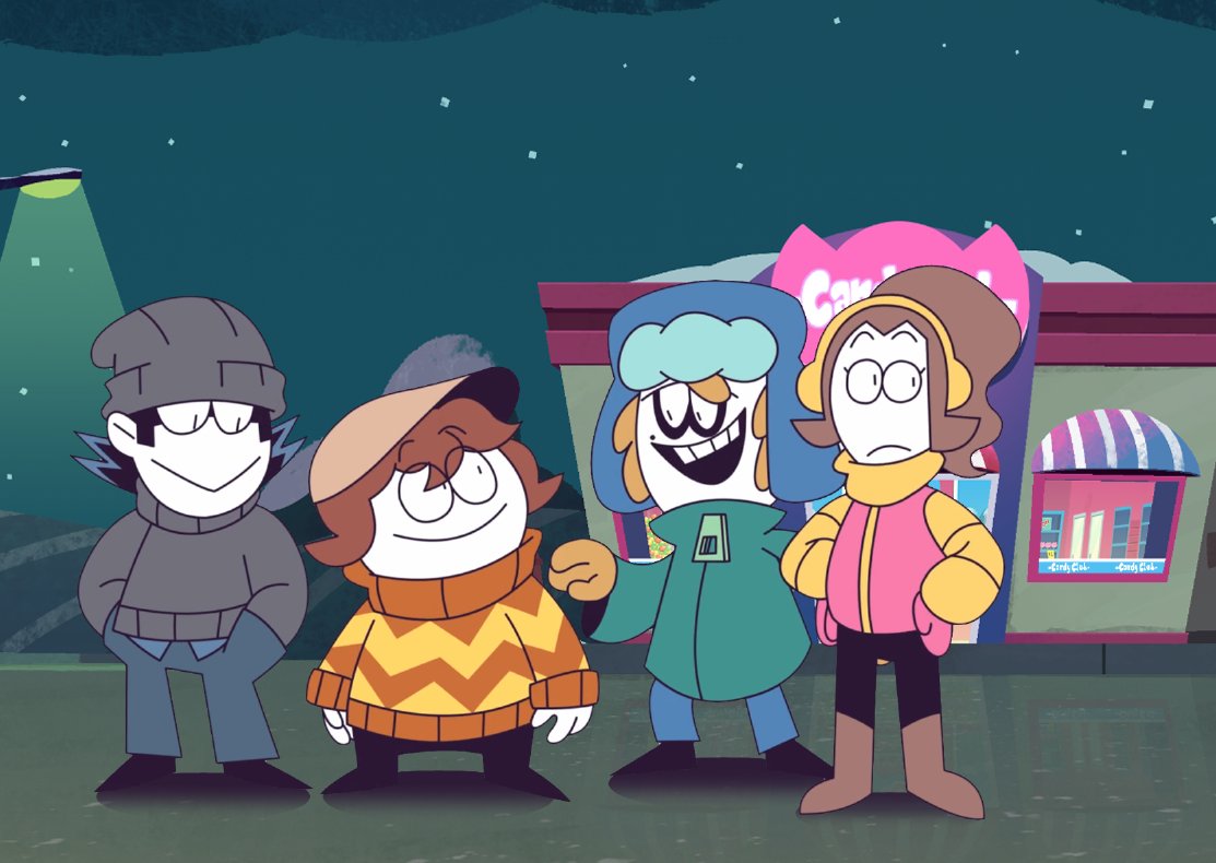 SpookyMonthShow's tweet image. Hiiii #INDIEANIMATIONDAY we stole screenshots from the ongoing production of Spooky Month episode 7!!! 

(it's about a month that is spooky)