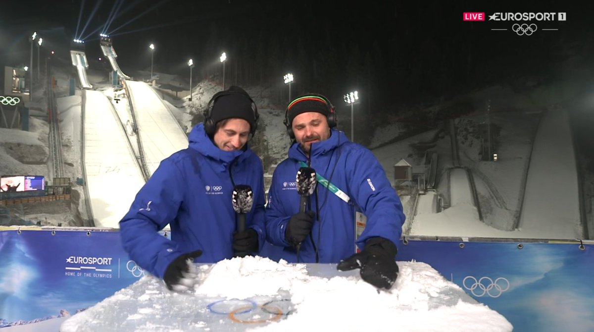 Ekipa Eurosportu szybko rozpoczęła świętowania dzisiejszego medalu

#skijumpingfamily