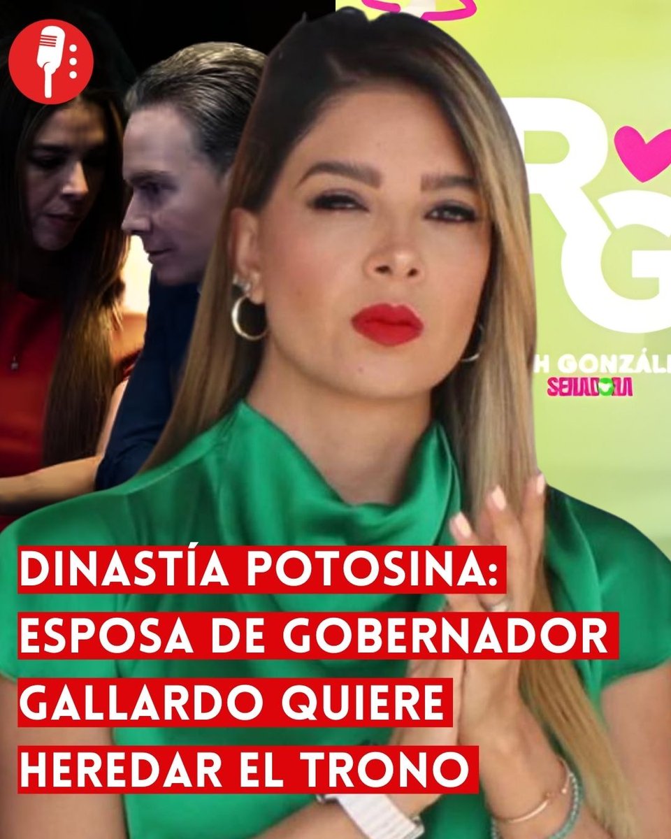 ⭕ OJO | DINASTÍA POTOSINA: ESPOSA DE GOBERNADOR GALLARDO QUIERE HEREDAR EL TRONO

Ruth González (<a href="/RuthGonzalezMx/">Ruth González Silva</a>), esposa del gobernador Ricardo Gallardo (<a href="/RGC_Mx/">Ricardo Gallardo Cardona 🇲🇽</a>), busca sucederlo en la gubernatura mientras enfrenta señalamientos de actos anticipados de campaña, uso de recursos