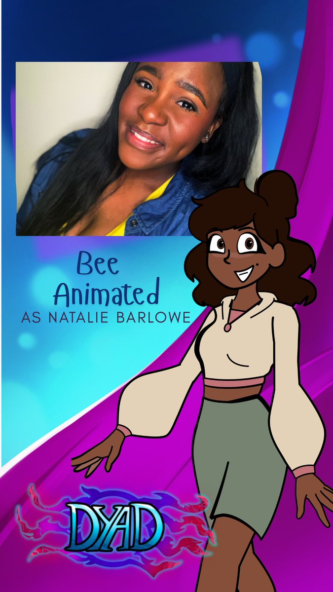 Bee__VO's tweet photo. ✨ Role Announcement ✨

I’ve been sitting on this one for a minute and now I can finally say that I’ll be the voice of Natalie for @DYADshow !  We have an incredible team rallied around this project and there’s so much in store so stay tuned! https://t.co/l1r1adayMW