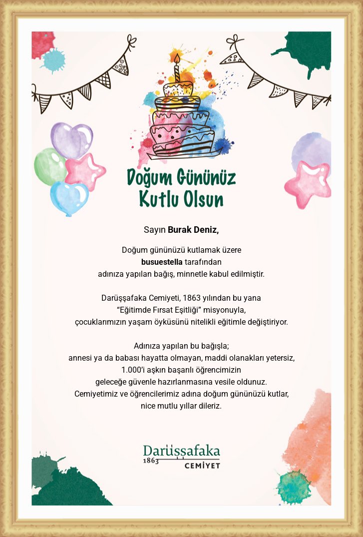 İyilikle, güzellikle gelsin yeni yaşın ✨🤍 <a href="/_denizburak/">Burak Deniz</a>