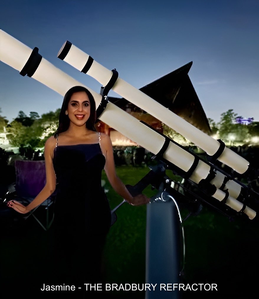 lutzobservatory's tweet image. As we look forward to completion of the telescope project, small talk - demonstration where you’ll meet the lovely Jasmine….💐

THE BRADBURY REFRACTOR a 1956 4” 
F/15 Unitron Refracting Telescope
Guide scope 3” F/15 Unitron Refracting Telescope 
#Unitron #Refractor
