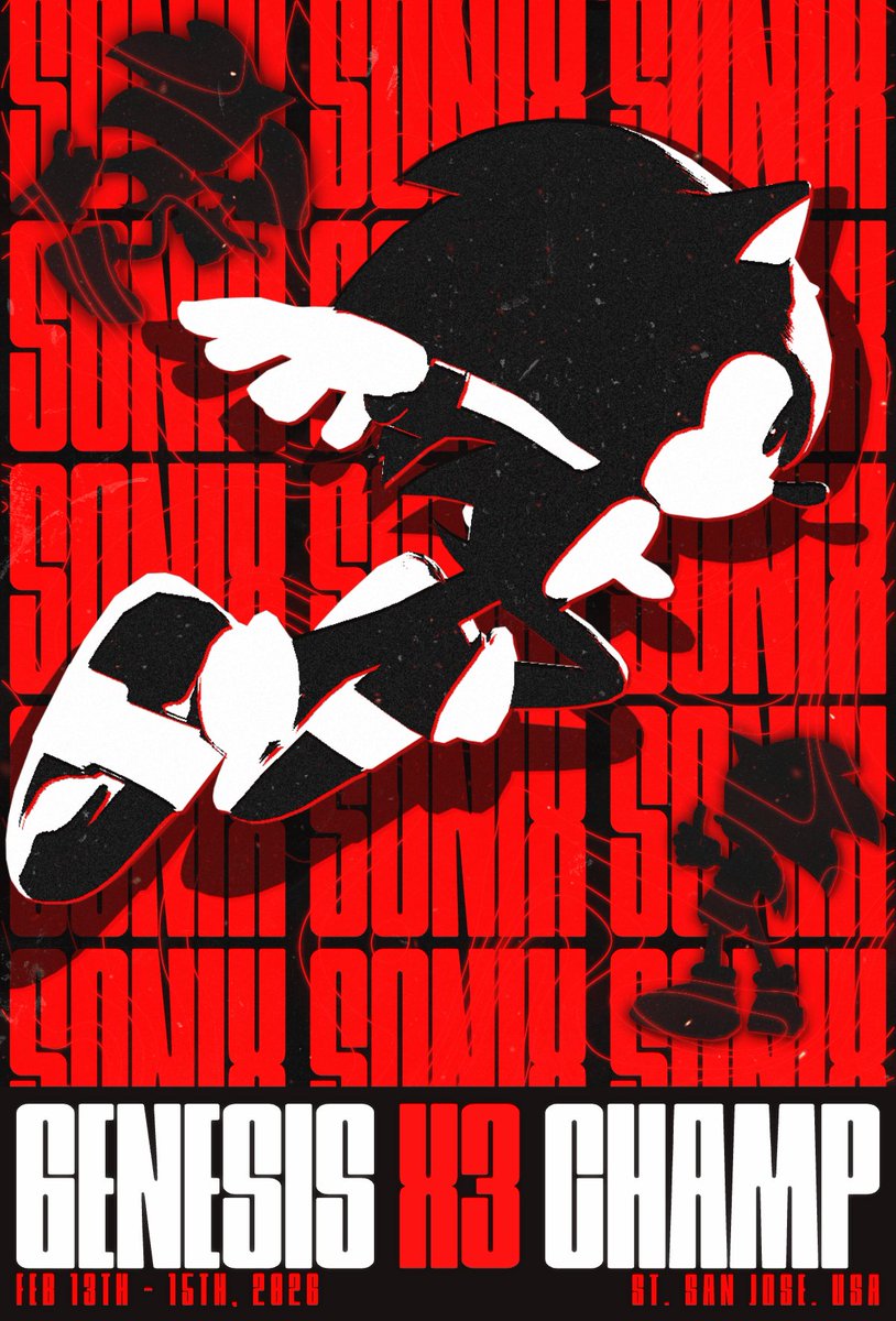 BLACK AND RED! 👑🖤❤️

Sonix is the #GX3 champion, so I made him a poster :)
Congrats goat <a href="/UltimateSonix/">Sonix🇩🇴</a> ! 🏆