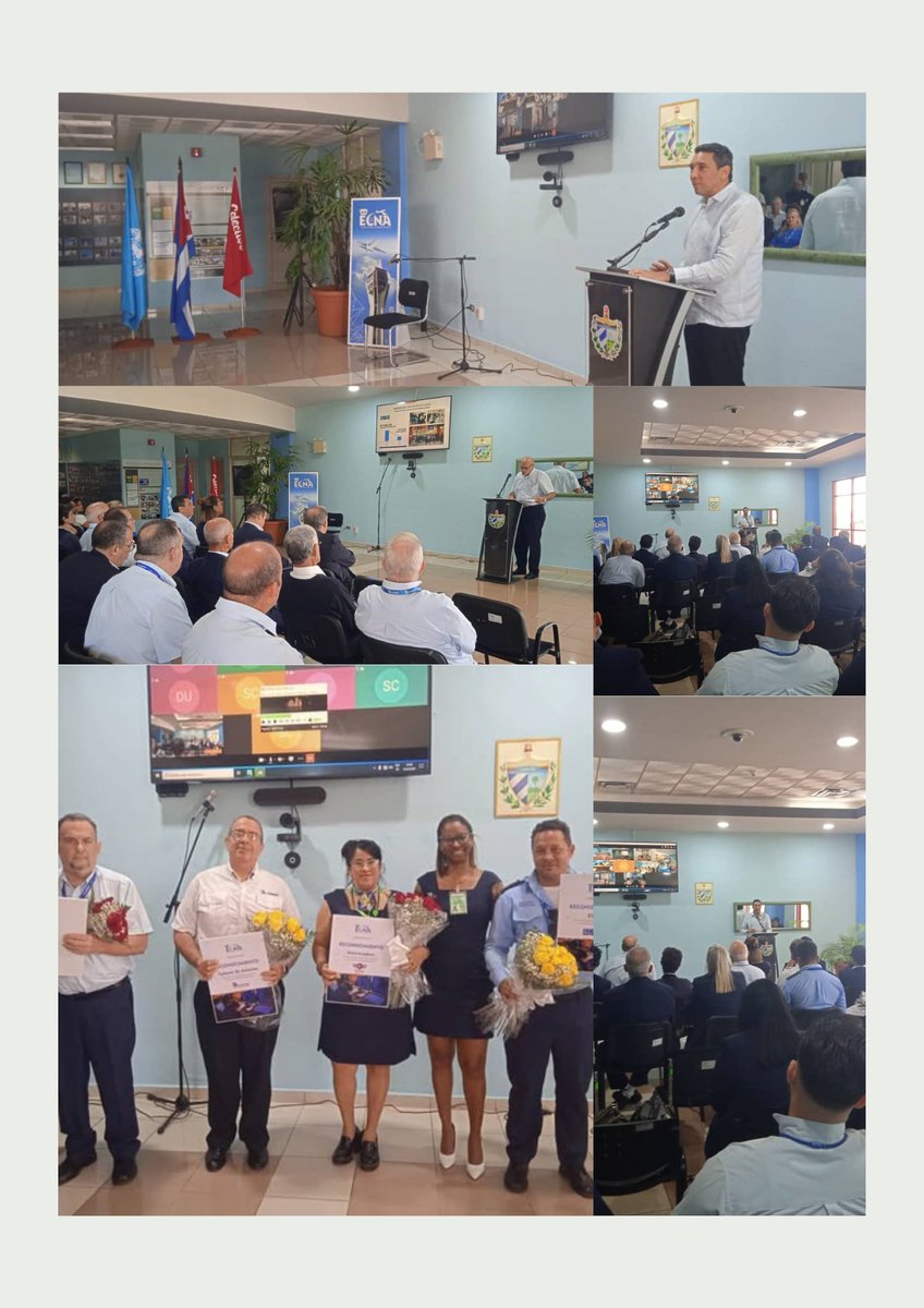 En la Empresa Cubana de Navegación Aérea S.A (ECNA), tuvo lugar el acto central por el Aniversario 66 del Trabajador de la Aviación Civil de Cuba.  ECASA estuvo presente y fue de las empresas galardonadas.
#CubaEstáFirme #TransportesCuba #AviaciónCubana