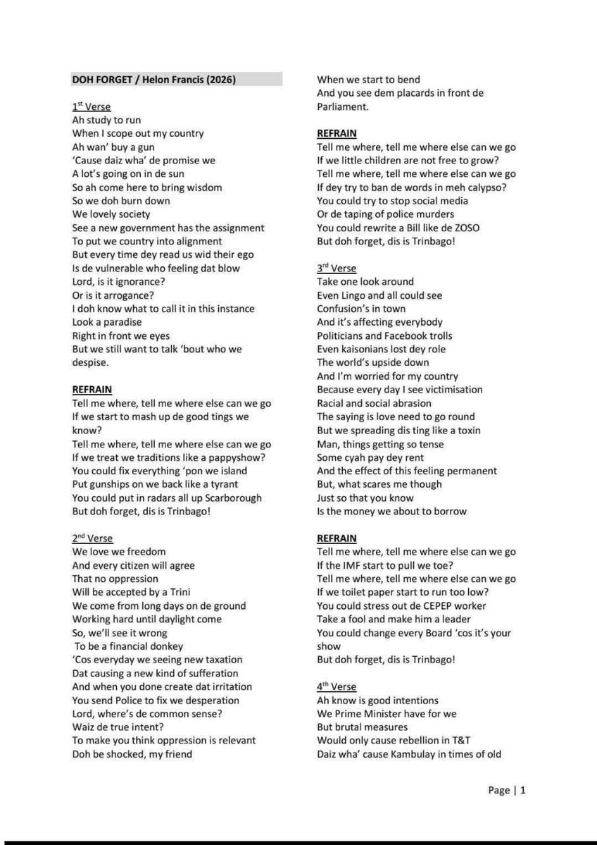 Allyuh try to block it; but it'll still get out!!
We will post the lyrics so every1 incl school children can read it &amp; sing along to it
allyuh can take allyuh DicKtaKership energy
&amp; shove it straight up allyuh ca-ca hole, Pweffen, Rookcung Kertungcung &amp; alla allyuh other orifices