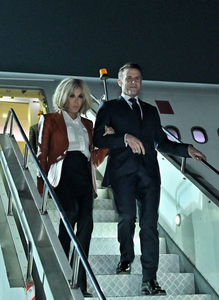 Emmanuel Macron is finally in India to take our 36 billion dollars and another 100 billion dollars (in future).