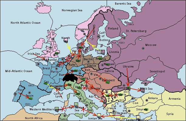 Lexbianism's tweet photo. Forgot to say, I started a new Diplomacy game with the gang, I'm Italy and things are going poorly https://t.co/Wn7zsAOVTH
