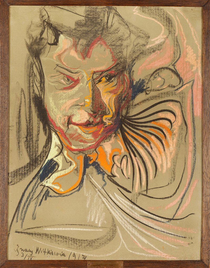 Retrato de un hombre. Stanisław Ignacy Witkiewicz 'Witkacy'. 1917