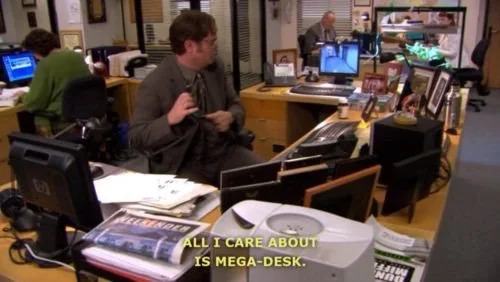 simplifiedbldg's tweet photo. Two words: Mega Desk.

We've all dreamt it, but only a few of us have actually lived it.

Live out your dreams with us by ordering everything you need to construct your own personal command center.

#megadesk #homeoffice #theoffice #memes https://t.co/bGphO6nhAX