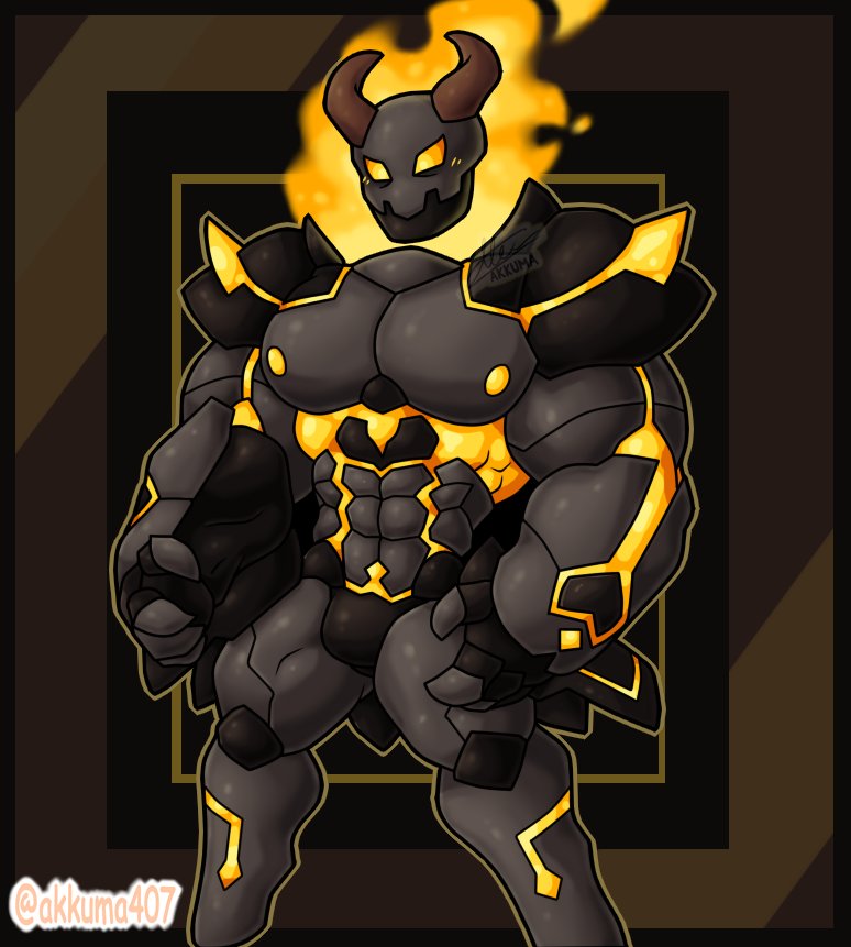 akkuma407's tweet image. The flame knight captain from soul knight!