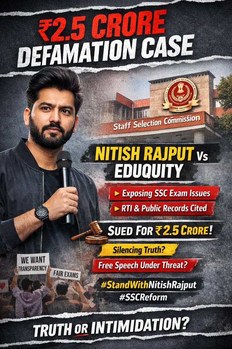 INDHumanrights's tweet photo. @nitishrajput spoke with RTI-based facts in #publicinterest — this is #accountability, not #defamation.
Silencing truth is #unconstitutional.
#FreeSpeech #HumanRights #JusticeForNitish #Democracy
@hrw @UNHumanRights 
@cnnbrk @BBCBreaking https://t.co/4vtnbLC1xA