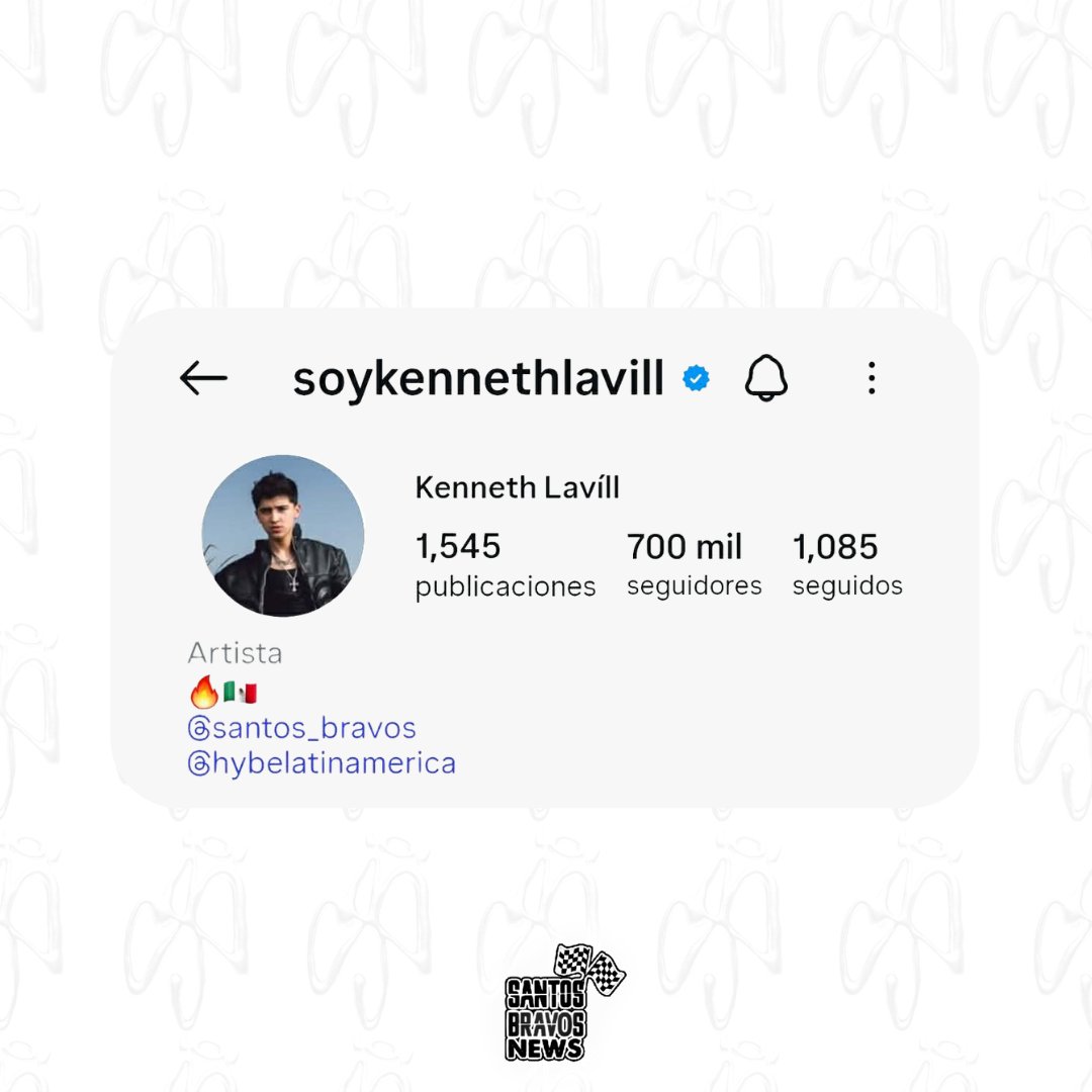 stbvnews's tweet image. SANTOS BRAVOS’s Kenneth has reached 700K followers on Instagram.  

#SANTOSBRAVOS #KENNETH
@santos_bravos